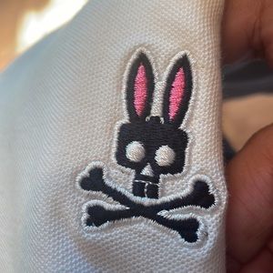Psycho Bunny Polo Shirt. Size 8. White, like new